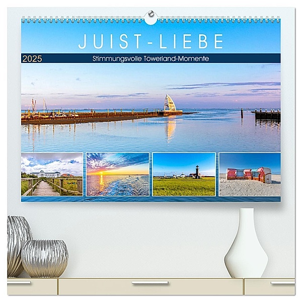 JUIST-LIEBE (hochwertiger Premium Wandkalender 2025 DIN A2 quer), Kunstdruck in Hochglanz, Calvendo, Andrea Dreegmeyer