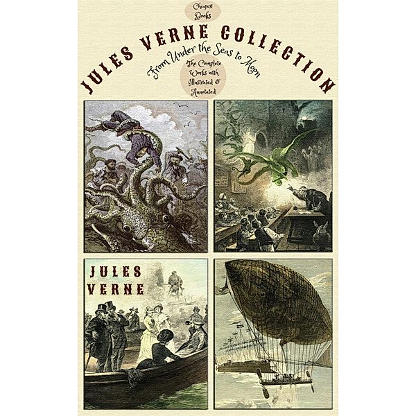 Jules Verne Collection From Under the Seas to Moon, Jules Verne