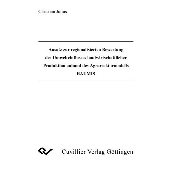 Julius, C: Ansatz regionalisierten Bewertung des Umwelteinfl, Christian Julius