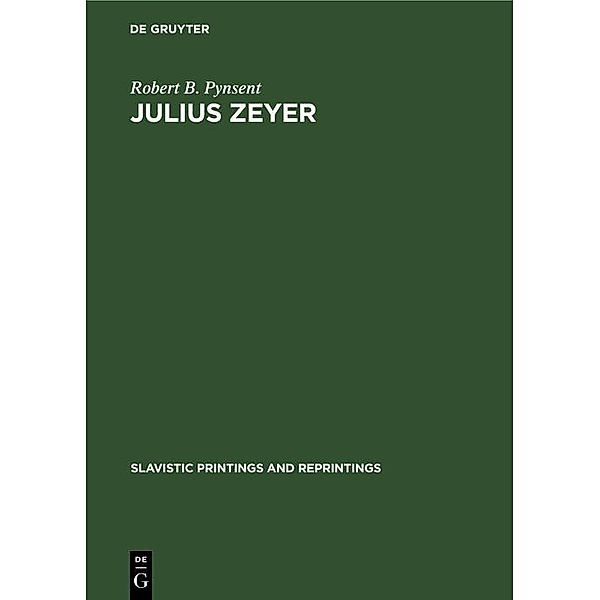 Julius Zeyer, Robert B. Pynsent