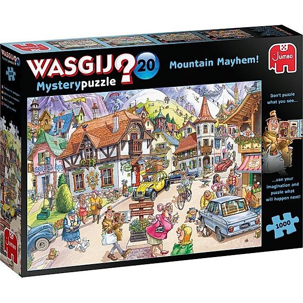 JUMBO Jumbo 25002 Puzzle Wasgij Mystery 20 - Idylle in den Bergen! 1000 Teile