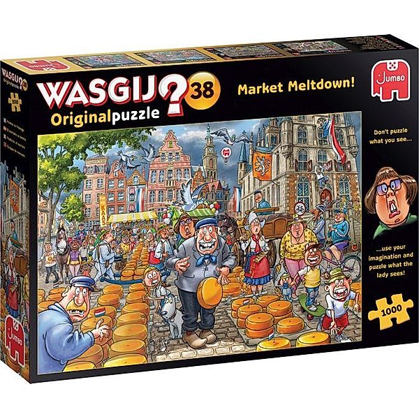 JUMBO Jumbo 25010 Wasgij Original 38 - Market Meltdown! - 1000 Teile