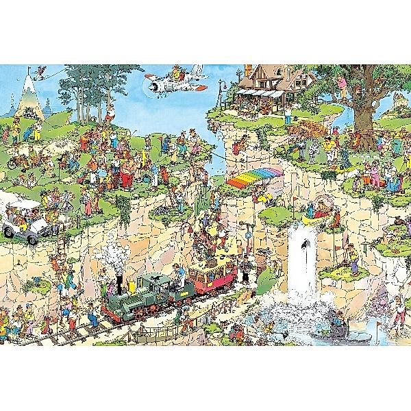Jumbo Puzzle - Jan Van Haasteren Der Golfplatz, 1500 Teile, Jan Van Haasteren