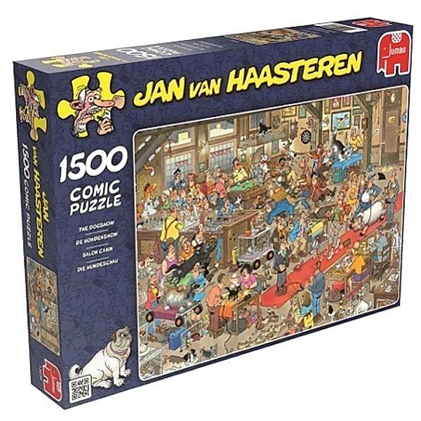 Jumbo Puzzle - Jan van Haasteren Die Hundeschau, 1500 Teile, Jan Van Haasteren