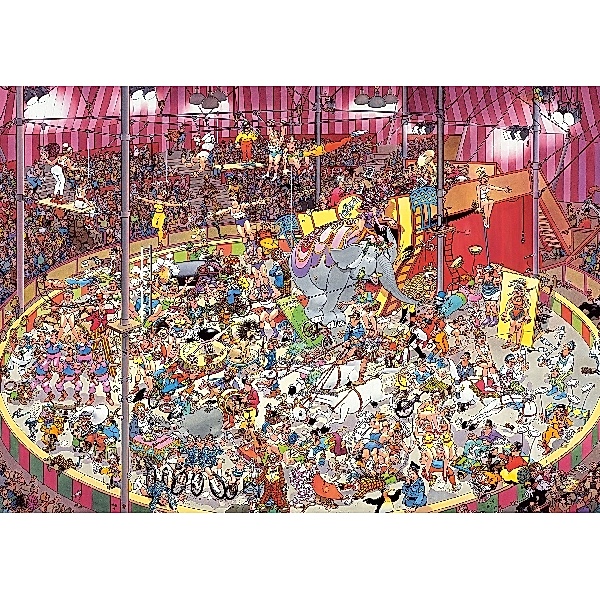 Jumbo Puzzle - Jan Van Haasteren Im Zirkus, 1000 Teile, Jan Van Haasteren