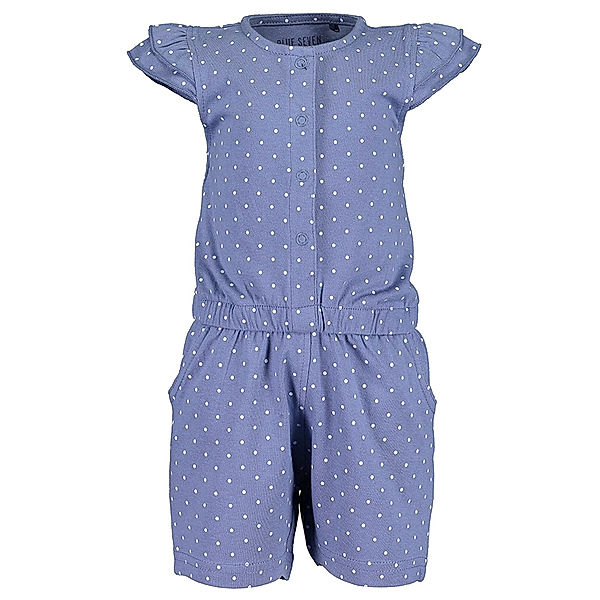 BLUE SEVEN Jumpsuit GIVE ME WINGS gepunktet in blau