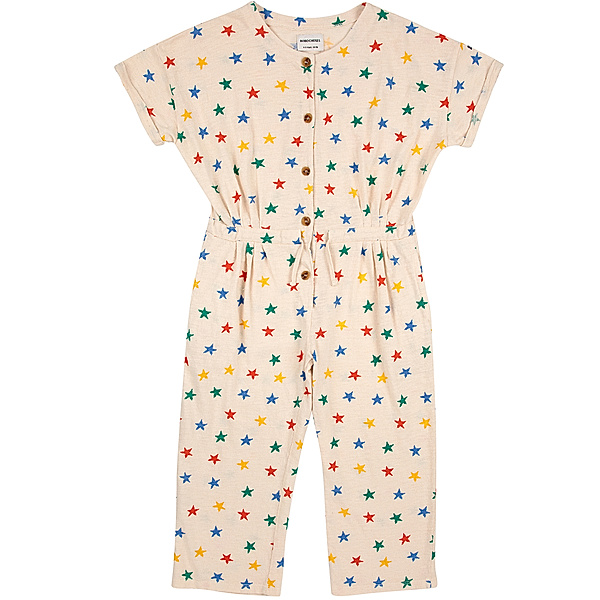 Bobo Choses Jumpsuit MULTICOLOR STARS ALL OVER in beige