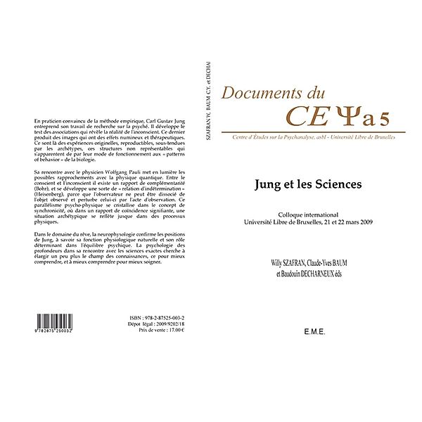 Jung et les sciences, Decharneux, Szafran, Baum