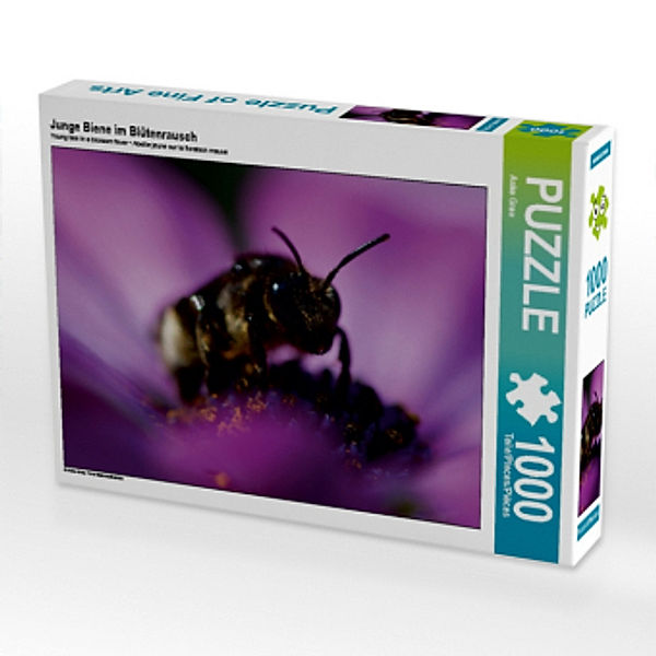 Junge Biene im Blütenrausch (Puzzle), Anke Grau