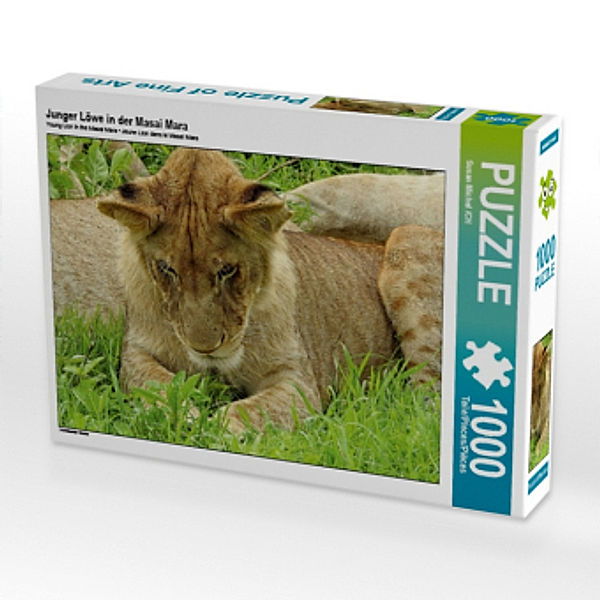 Junger Löwe in der Masai Mara (Puzzle), Susan Michel /CH