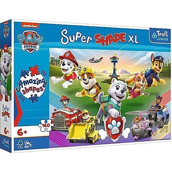 Trefl Junior Super Shape XL Puzzle 160 Teile - Paw Patrol