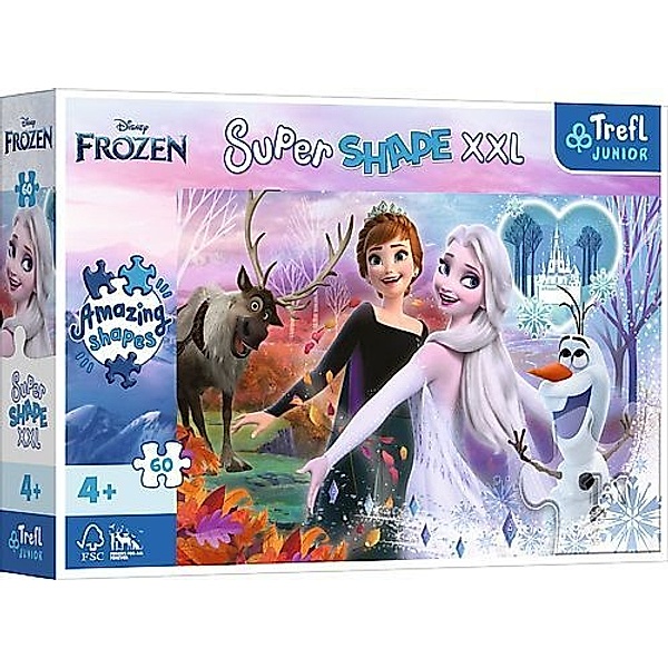 Trefl Junior Super Shape XXL Puzzle 60 Teile - Disney Frozen