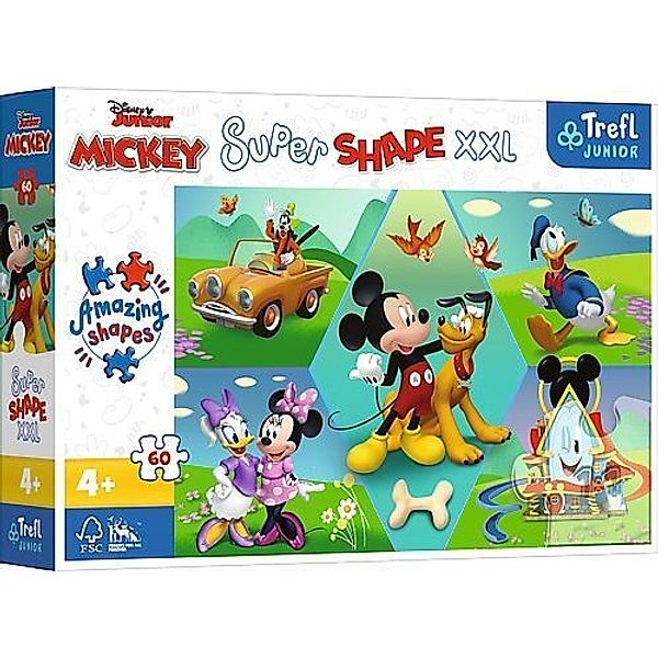 Trefl Junior Super Shape XXL Puzzle 60 Teile - Mickey Mouse