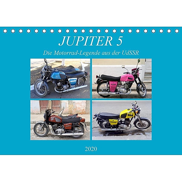 JUPITER 5 - Die Motorrad-Legende aus der UdSSR (Tischkalender 2020 DIN A5 quer), Henning von Löwis of Menar