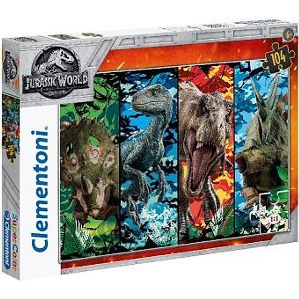 Jurassic World, 104 Teile (Kinderpuzzle)