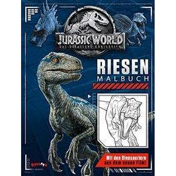 Jurassic World 2, Das gefallene Königreich - Riesen Malbuch