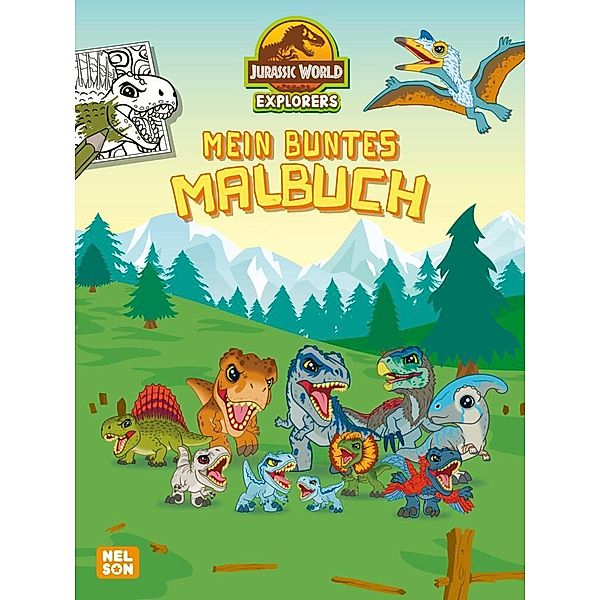 Jurassic World Explorers: Mein buntes Malbuch