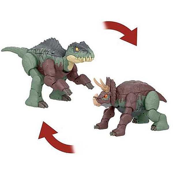 Mattel Jurassic World Fierce Changers Dino Extenders Indoraptor/Brachiosaurus