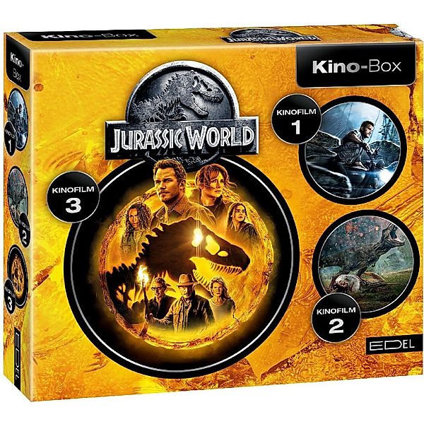 Jurassic World - Kino-Box: Die Original-Hörspiele zu den Kinofilmen 1 - 3,3 Audio-CD, Jurassic World