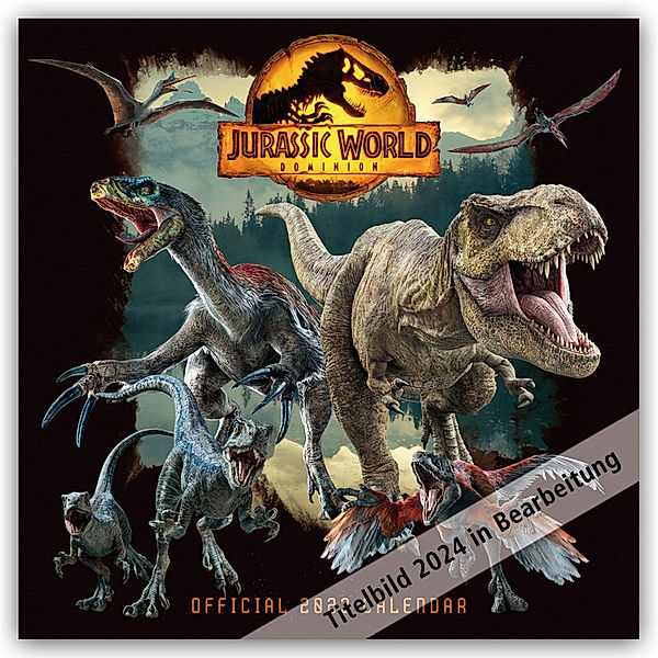 Jurassic World - Offizieller Kalender 2024, Danilo Promotion Ltd