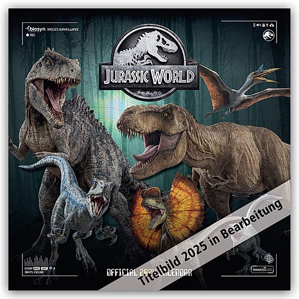 Jurassic World - Offizieller Kalender 2025, Danilo Promotion Ltd
