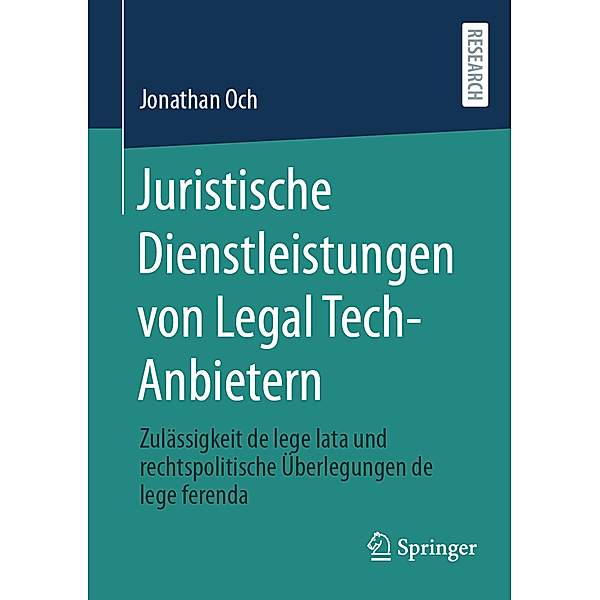 Juristische Dienstleistungen von Legal Tech-Anbietern, Jonathan Och