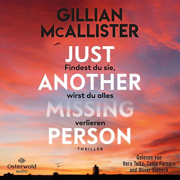 Just Another Missing Person – Findest du sie, wirst du alles verlieren, Gillian McAllister