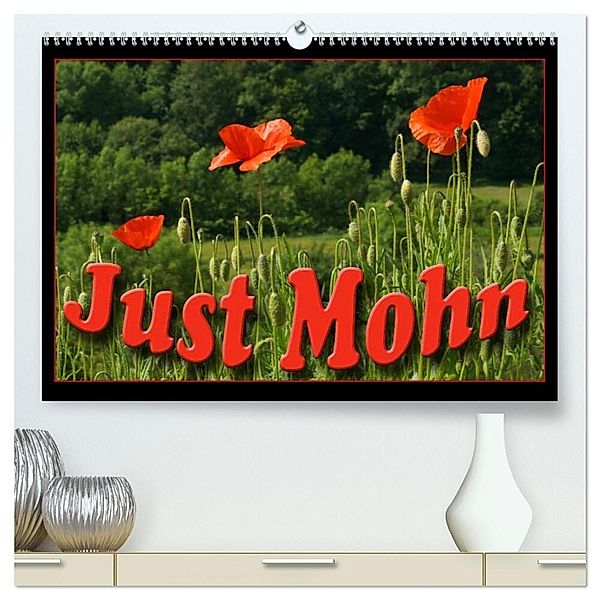 Just Mohn (hochwertiger Premium Wandkalender 2024 DIN A2 quer), Kunstdruck in Hochglanz, Flori0