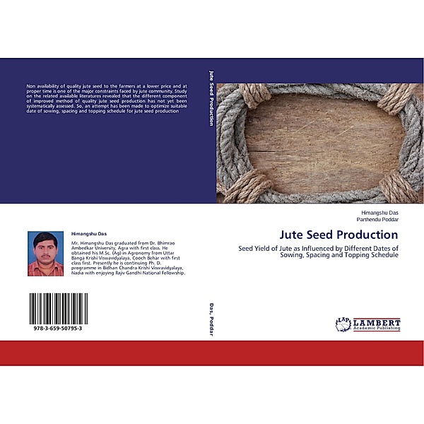 Jute Seed Production, Himangshu Das, Parthendu Poddar