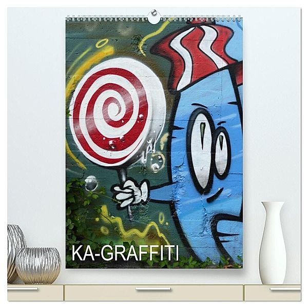 KA- GRAFFITI (hochwertiger Premium Wandkalender 2024 DIN A2 hoch), Kunstdruck in Hochglanz, Stefan Kleiber