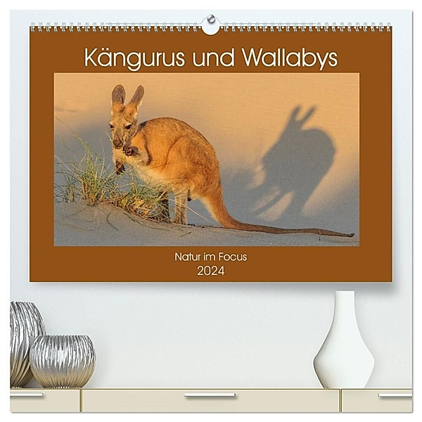 Kängururs und Wallabys (hochwertiger Premium Wandkalender 2024 DIN A2 quer), Kunstdruck in Hochglanz, Sidney Smith