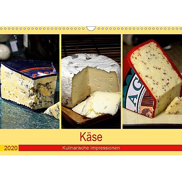 Käse 2020. Kulinarische Impressionen (Wandkalender 2020 DIN A3 quer), Steffani Lehmann