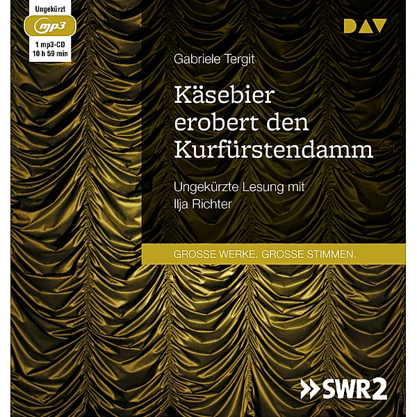 Käsebier erobert den Kurfürstendamm,1 Audio-CD, 1 MP3, Gabriele Tergit
