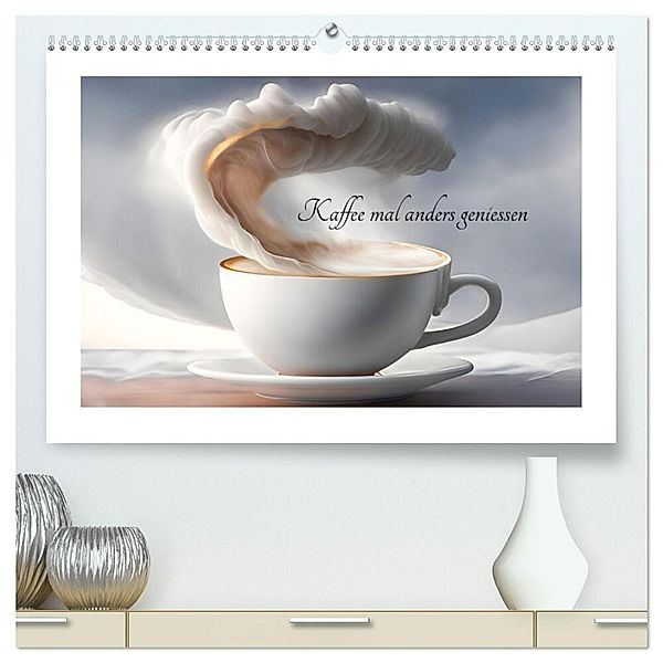 Kaffe mal anders geniessen (hochwertiger Premium Wandkalender 2025 DIN A2 quer), Kunstdruck in Hochglanz, Calvendo, Dirk rosin