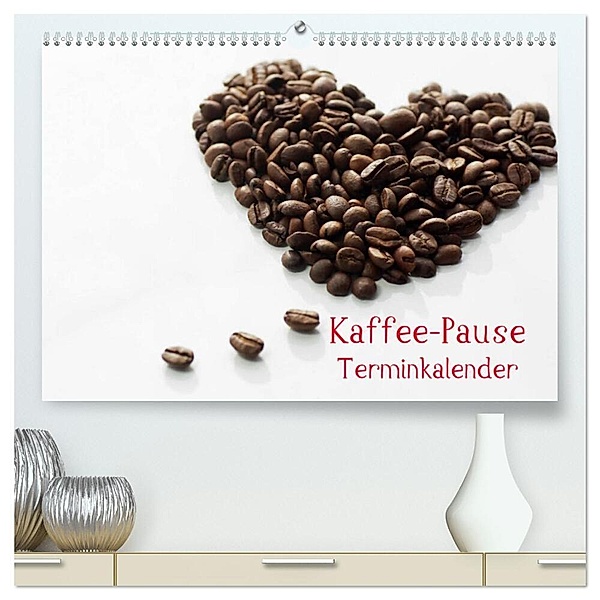 Kaffee-Pause Terminkalender (hochwertiger Premium Wandkalender 2024 DIN A2 quer), Kunstdruck in Hochglanz, Tanja Riedel