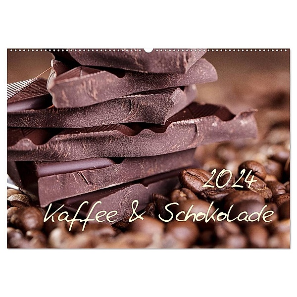 Kaffee & Schokolade (Wandkalender 2024 DIN A2 quer), CALVENDO Monatskalender, Nailia Schwarz