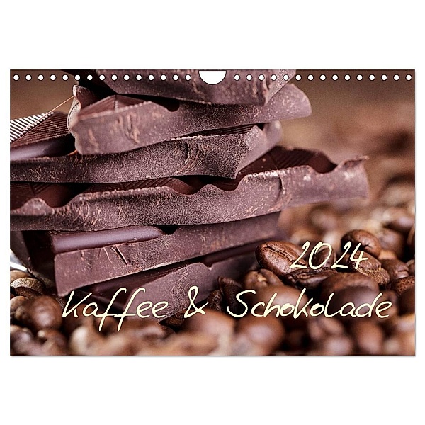 Kaffee & Schokolade (Wandkalender 2024 DIN A4 quer), CALVENDO Monatskalender, Nailia Schwarz