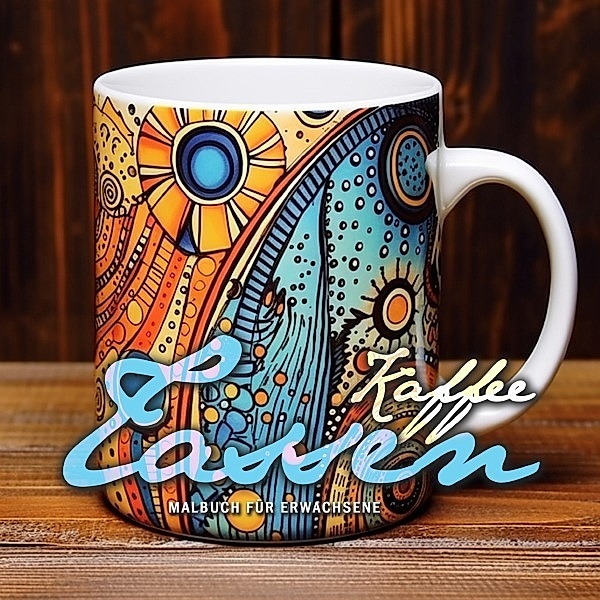 Kaffee Tassen Malbuch für Erwachsene, Monsoon Publishing, Musterstück Grafik