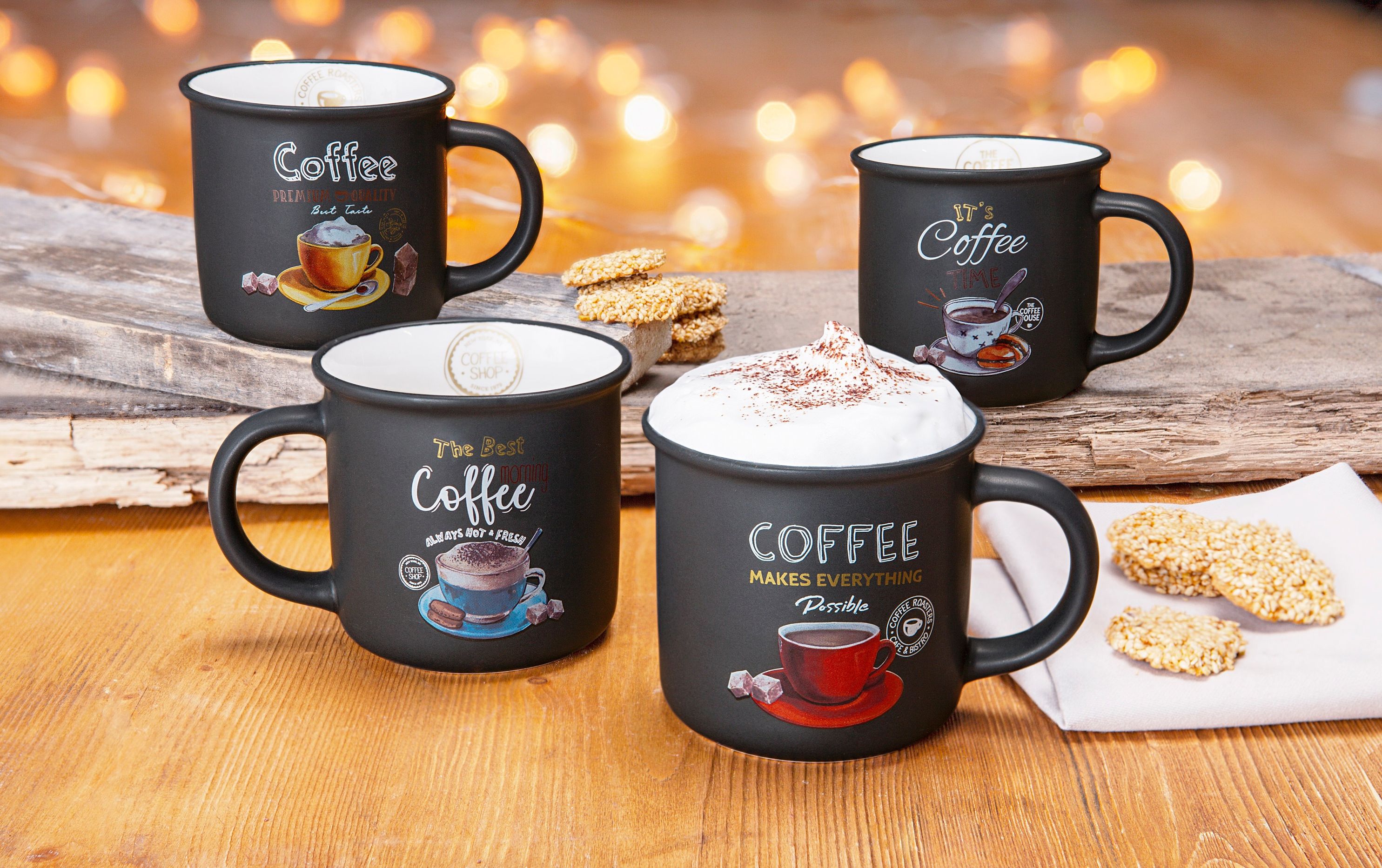 Kaffeebecher „Coffee“ 4er-Set jetzt bei Weltbild.de bestellen