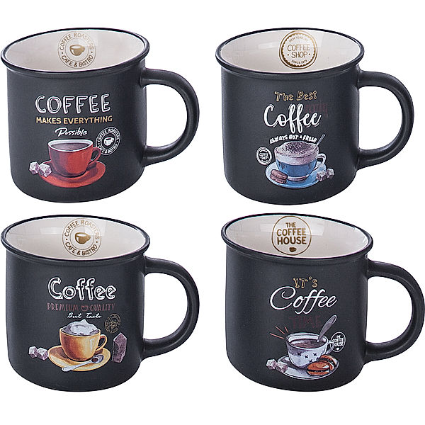 Kaffeebecher „Coffee“ 4er-Set