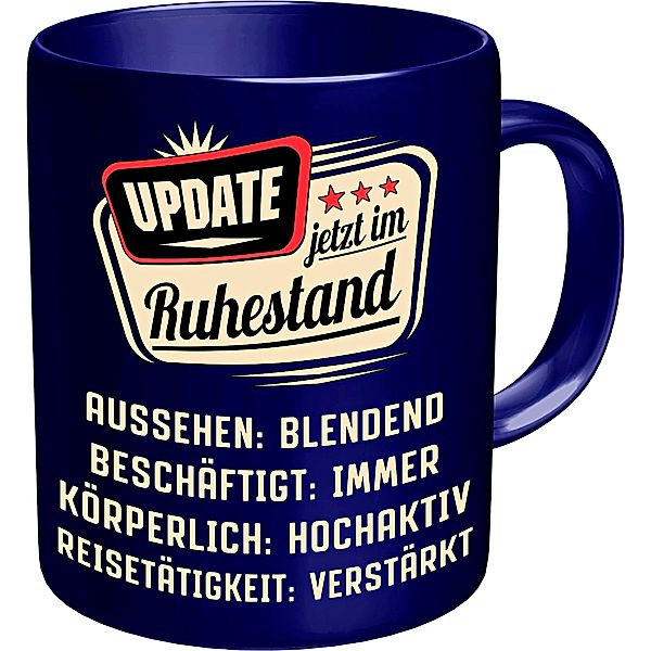 Kaffeebecher Update-jetzt im Unruhestand