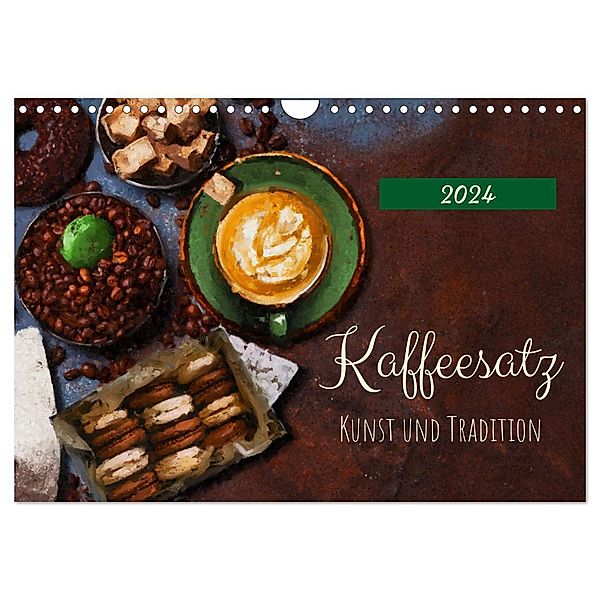 Kaffeesatz - Kunst und Tradition (Wandkalender 2024 DIN A4 quer), CALVENDO Monatskalender, Anja Frost