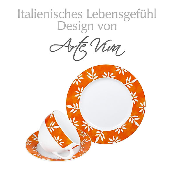 Kaffeeservice Milena 18tlg. orange