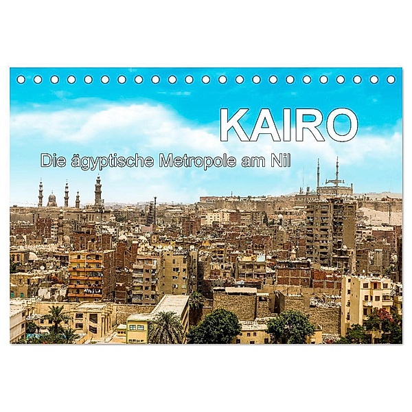 KAIRO Die ägyptische Metropole am Nil (Tischkalender 2024 DIN A5 quer), CALVENDO Monatskalender, FB Frank BAUMERT