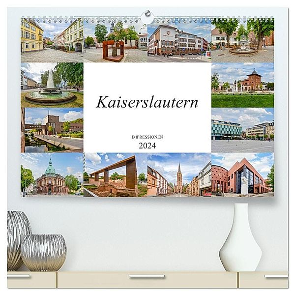 Kaiserslautern Impressionen (hochwertiger Premium Wandkalender 2024 DIN A2 quer), Kunstdruck in Hochglanz, Dirk Meutzner
