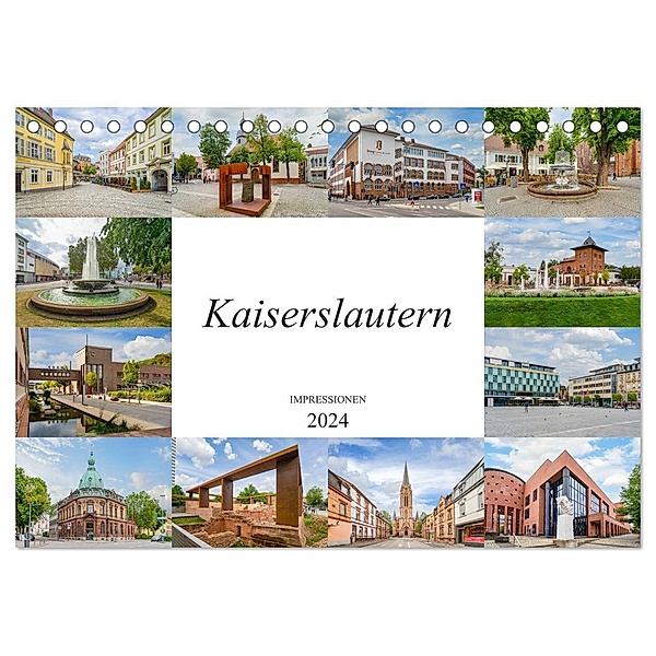 Kaiserslautern Impressionen (Tischkalender 2024 DIN A5 quer), CALVENDO Monatskalender, Dirk Meutzner