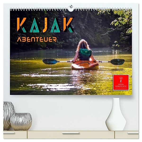 Kajak Abenteuer (hochwertiger Premium Wandkalender 2024 DIN A2 quer), Kunstdruck in Hochglanz, Peter Roder