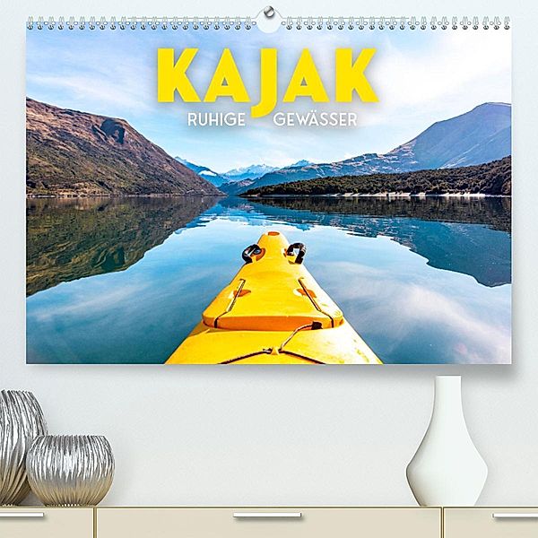 Kajak - Ruhige Gewässer (Premium, hochwertiger DIN A2 Wandkalender 2023, Kunstdruck in Hochglanz), SF