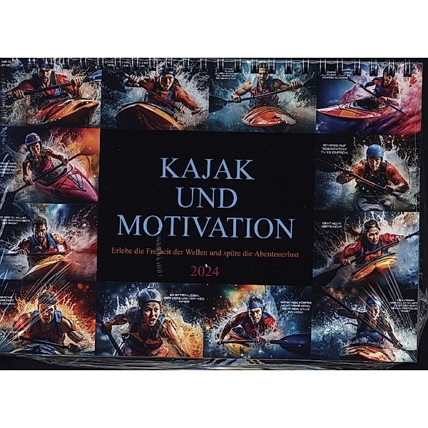 Kajak und Motivation (Tischkalender 2024 DIN A5 quer), CALVENDO Monatskalender, Dirk Meutzner