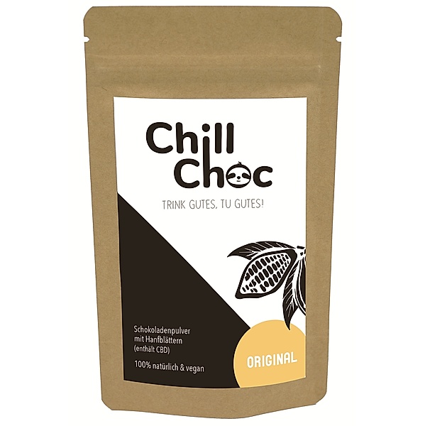 Kakao mit Hanf Original (enthält CBD) von Chill Choc (100 g)